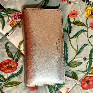Kate Spade Cameron Street Stacy Wallet in Rose Gold
